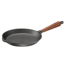 Сковорода чугунная индукционная Skeppshult 0240T с деревянной ручкой, Ø=24 см